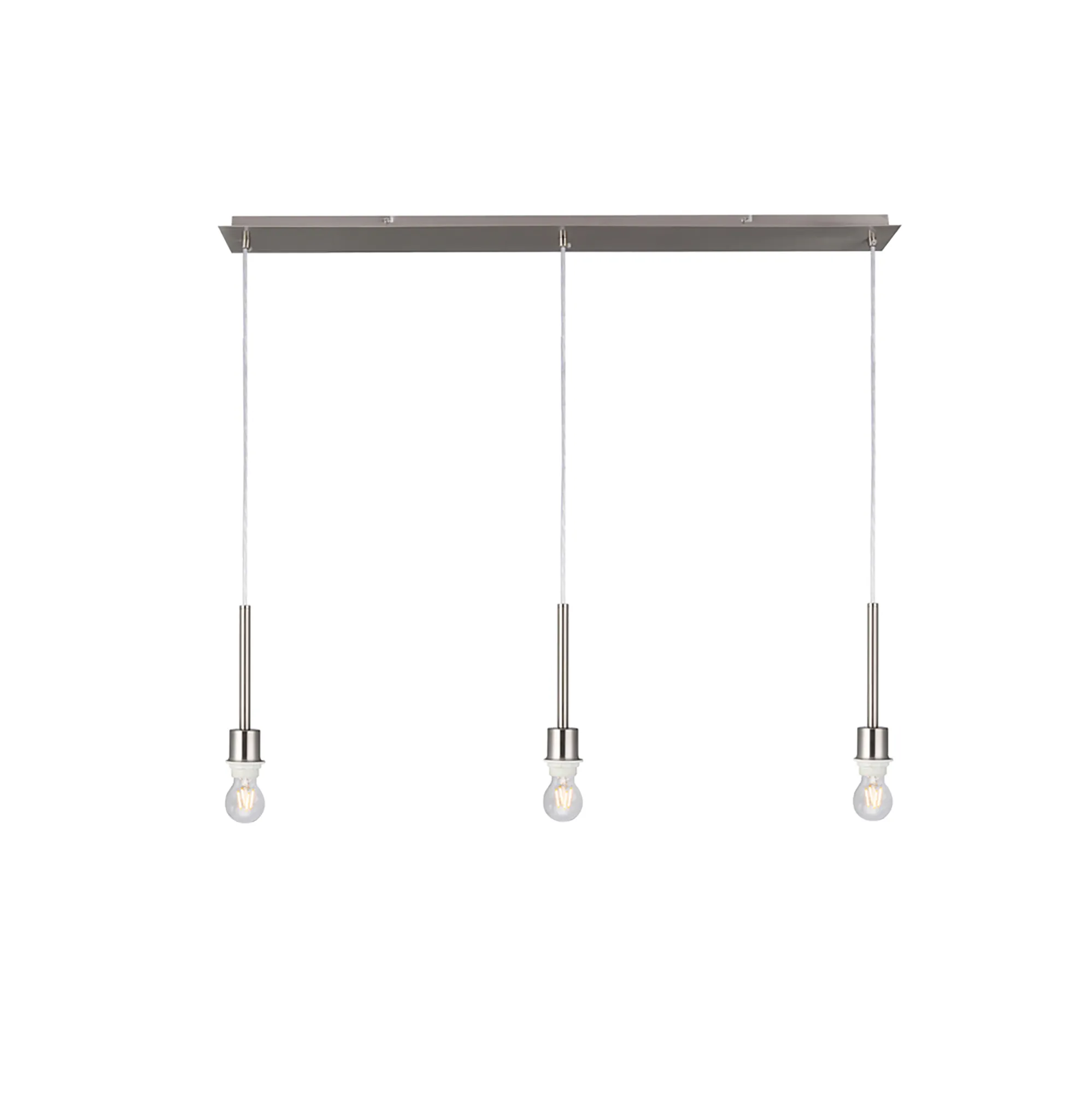 D0344  Baymont 3m Linear Pendant 3 Light Satin Nickel